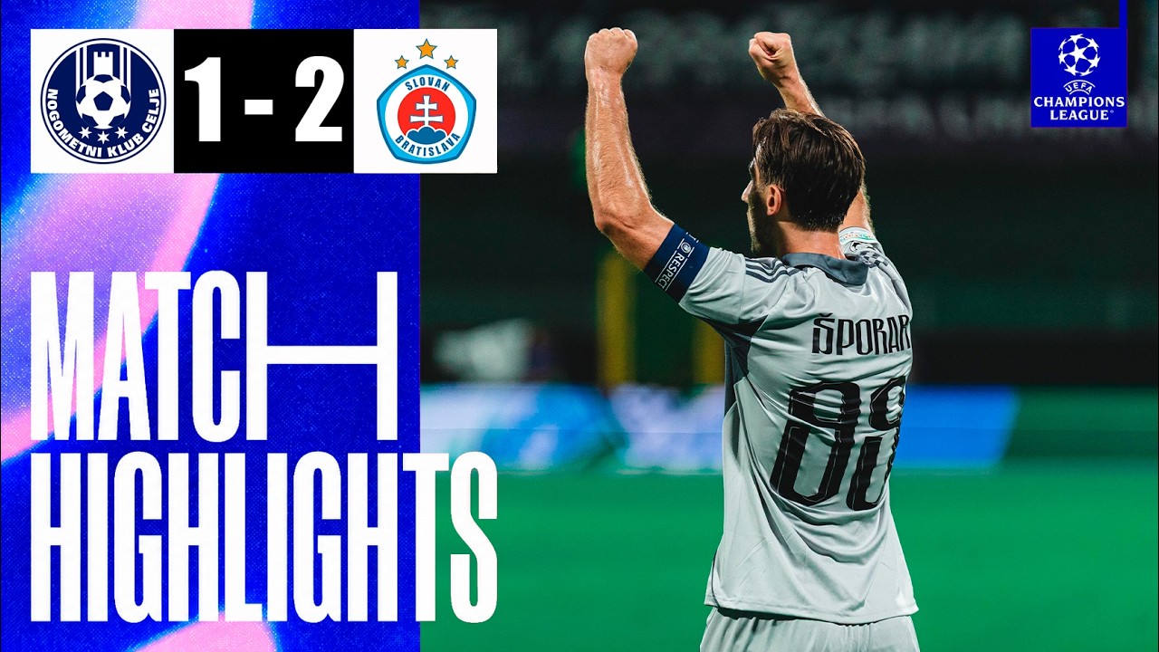NK Celje vs Slovan Bratislava วิดีโอฟุตบอล