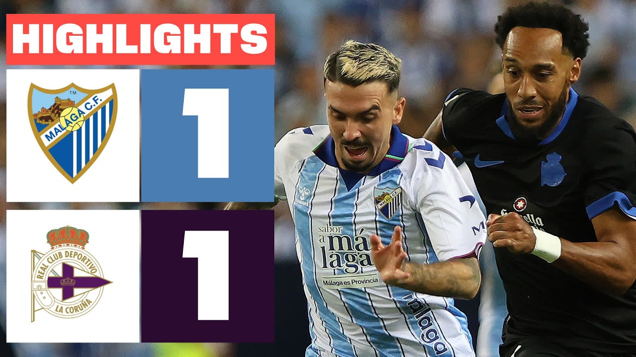 Málaga vs Deportivo ภาพวิดีโอไฮไลท์ฟุตบอล