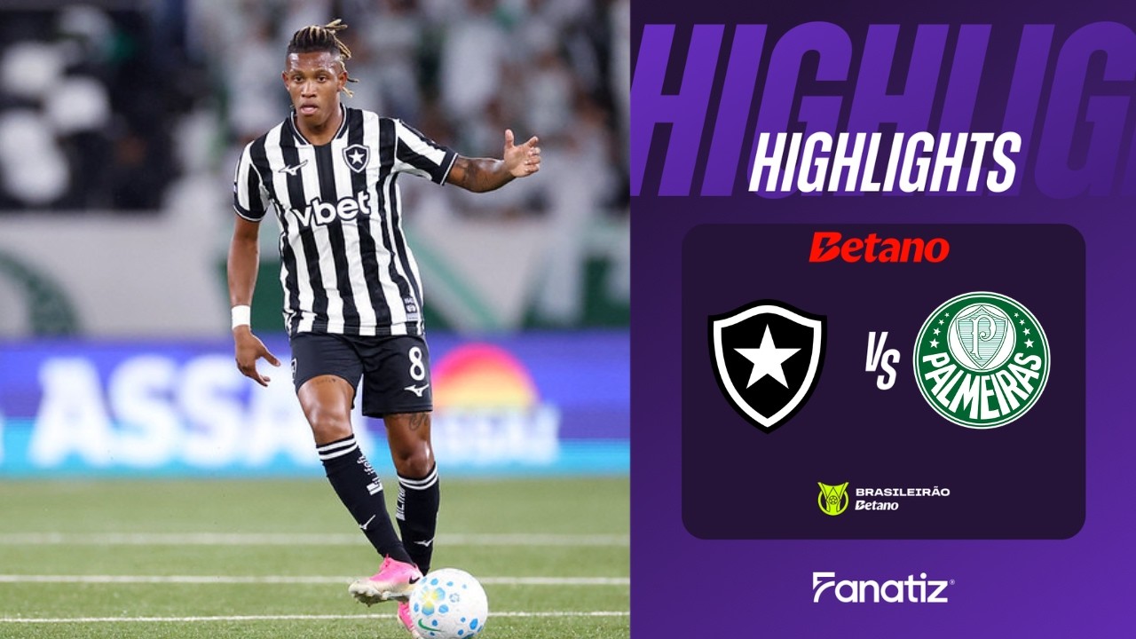 Botafogo vs Palmeiras ภาพวิดีโอไฮไลท์ฟุตบอล