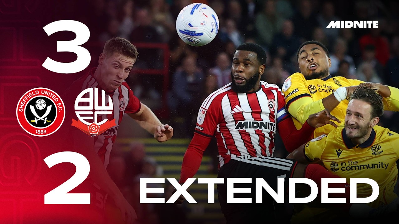 Sheffield United vs Bolton Wanderers ภาพวิดีโอไฮไลท์ฟุตบอล