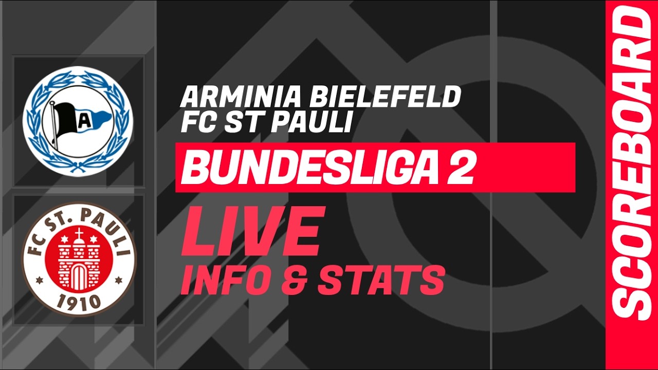 Arminia Bielefeld vs St. Pauli ภาพถ่ายทอดสดฟุตบอล