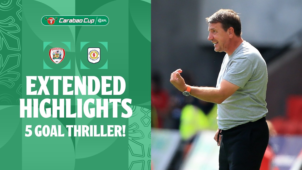 Barnsley vs Crewe Alexandra ภาพวิดีโอไฮไลท์ฟุตบอล