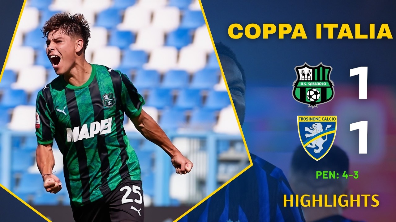 Sassuolo vs Frosinone ภาพวิดีโอไฮไลท์ฟุตบอล