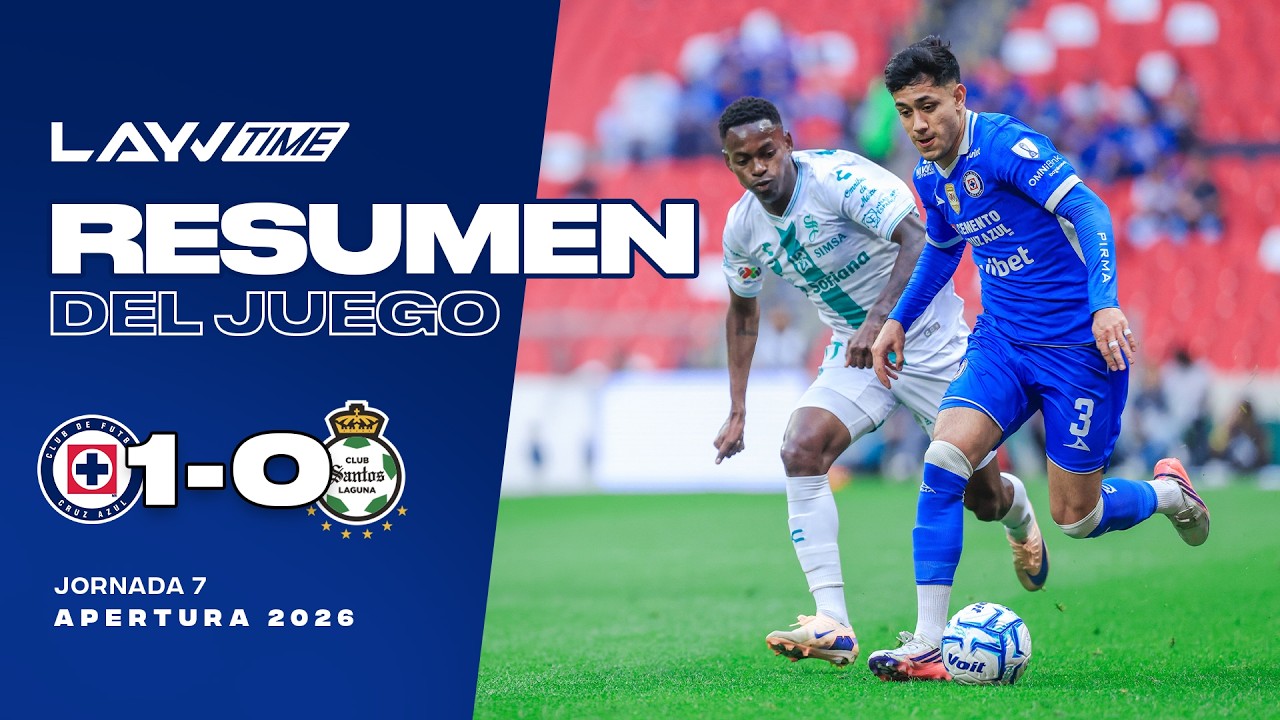 Cruz Azul vs Santos ภาพวิดีโอไฮไลท์ฟุตบอล