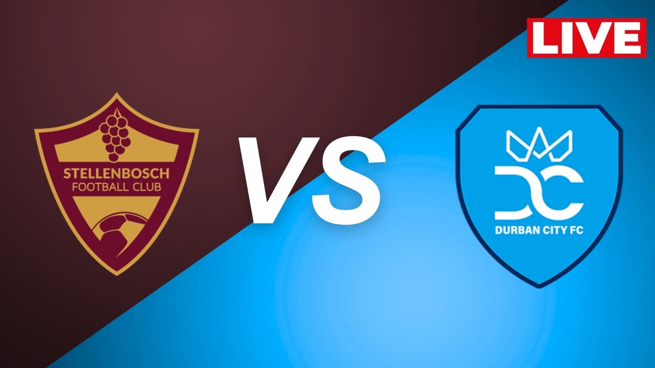 DURBAN CITY VS STELLENBOSCH FC | Live match Betway Premiership ภาพถ่ายทอดสดฟุตบอล