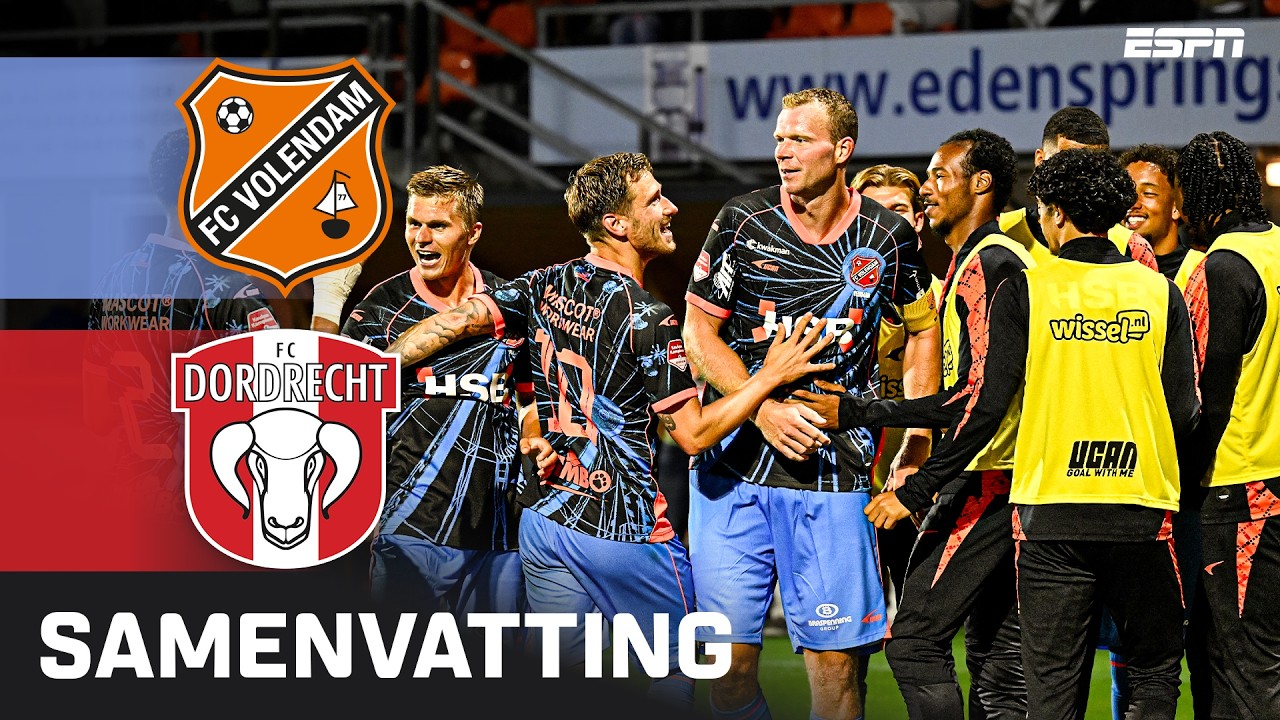 FC Volendam vs FC Dordrecht ภาพวิดีโอไฮไลท์ฟุตบอล