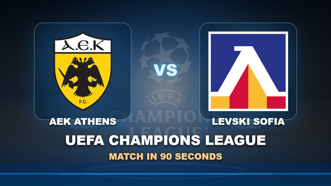 AEK Athens vs Levski Sofia ภาพวิดีโอไฮไลท์ฟุตบอล