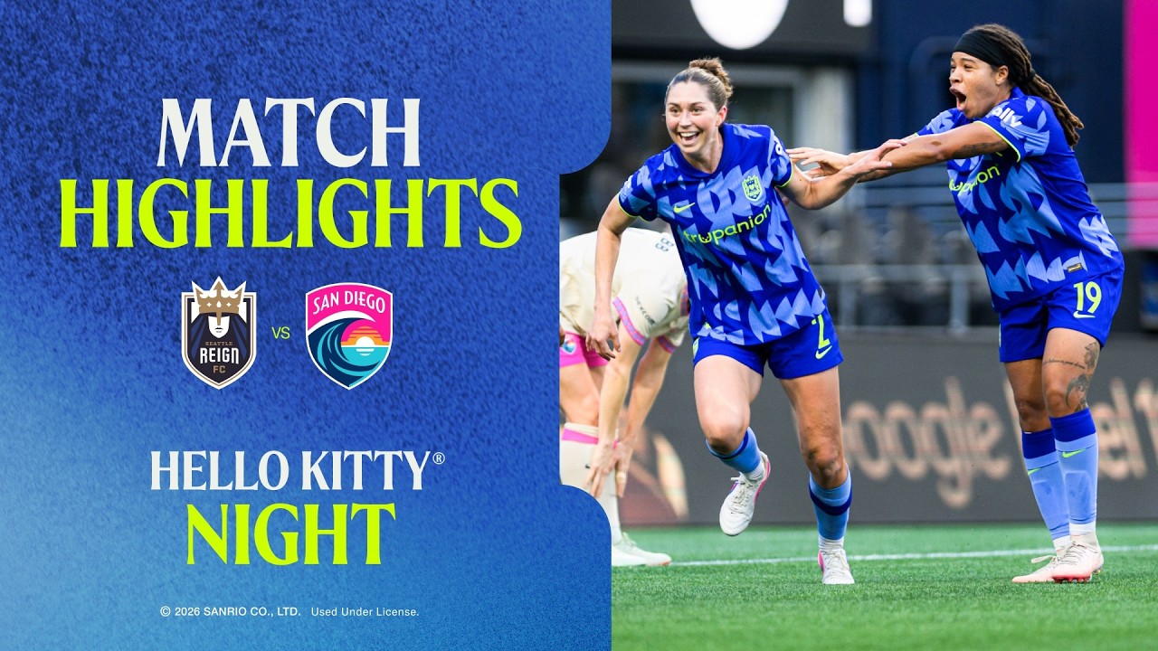 Seattle Reign FC vs San Diego Wave FC วิดีโอฟุตบอล