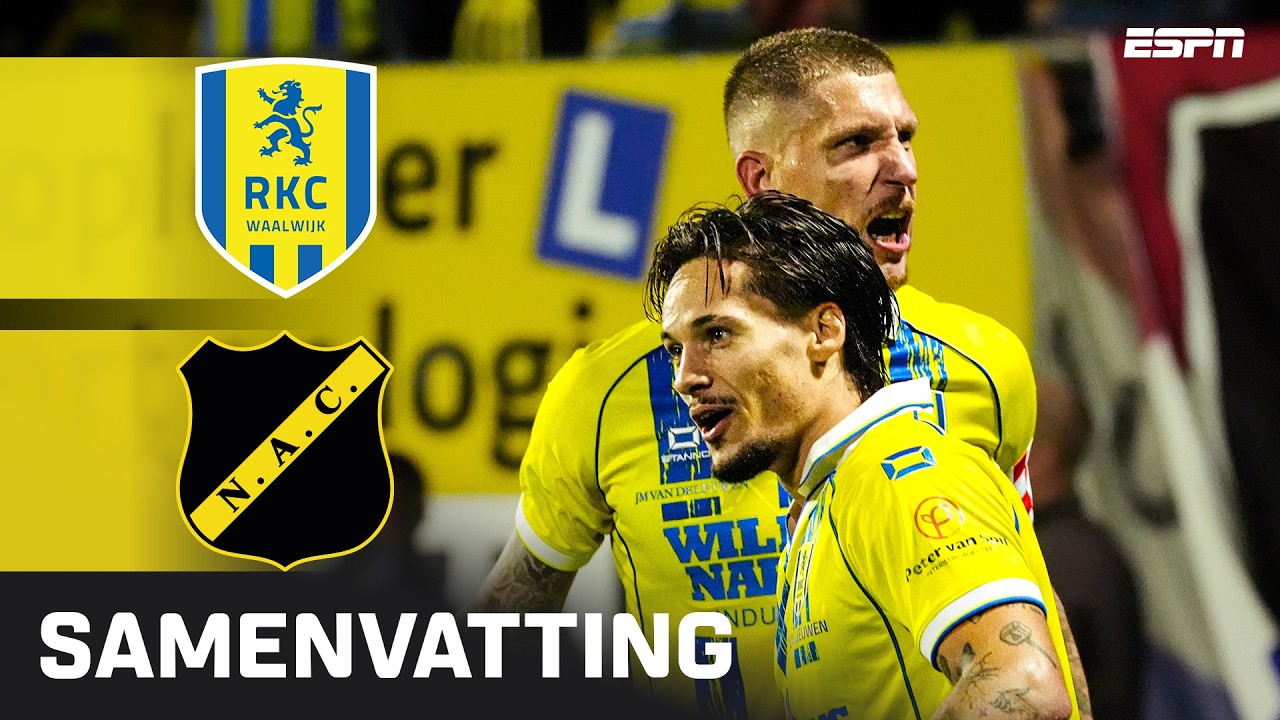 RKC Waalwijk vs NAC Breda วิดีโอฟุตบอล
