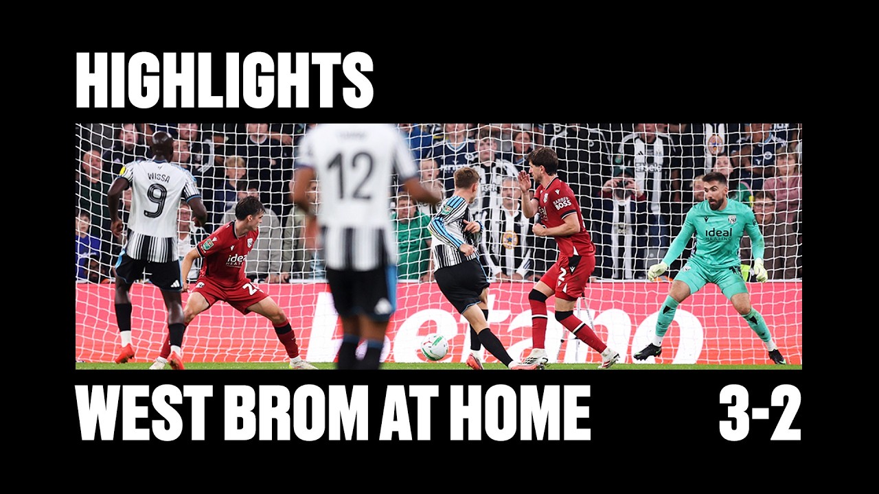 Newcastle United vs West Bromwich Albion วิดีโอฟุตบอล