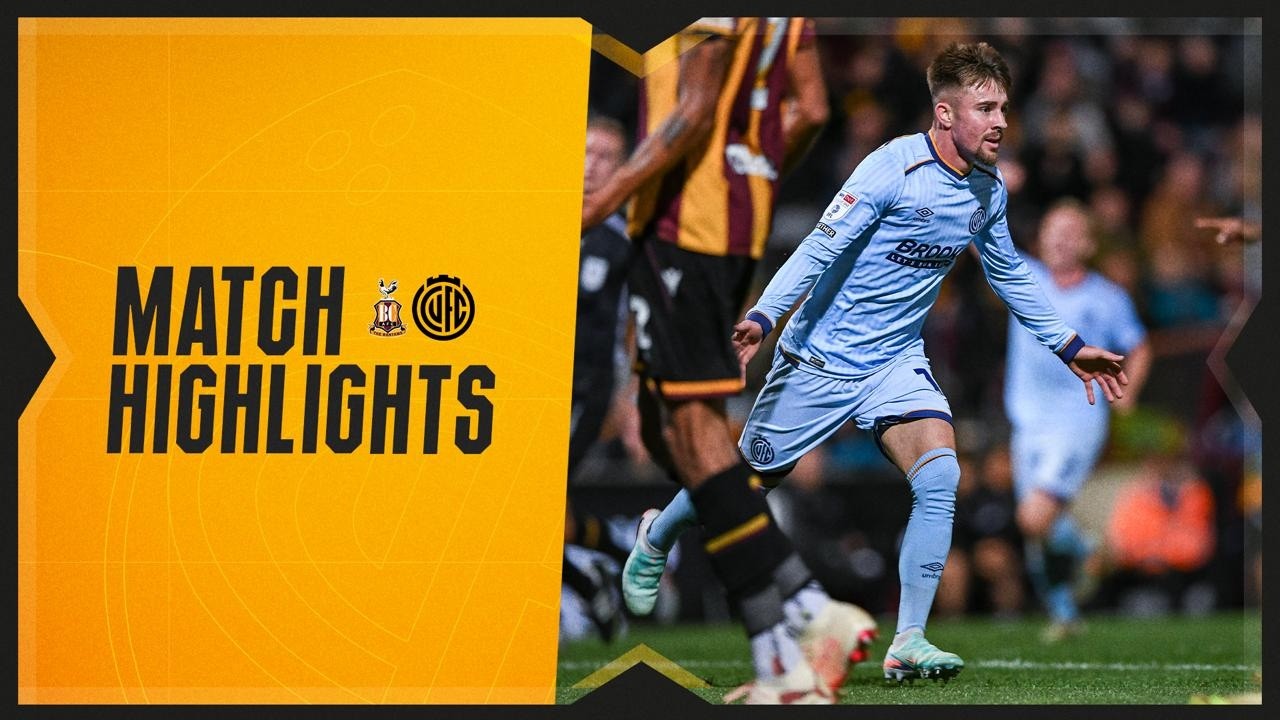 Bradford City vs Cambridge United วิดีโอฟุตบอล