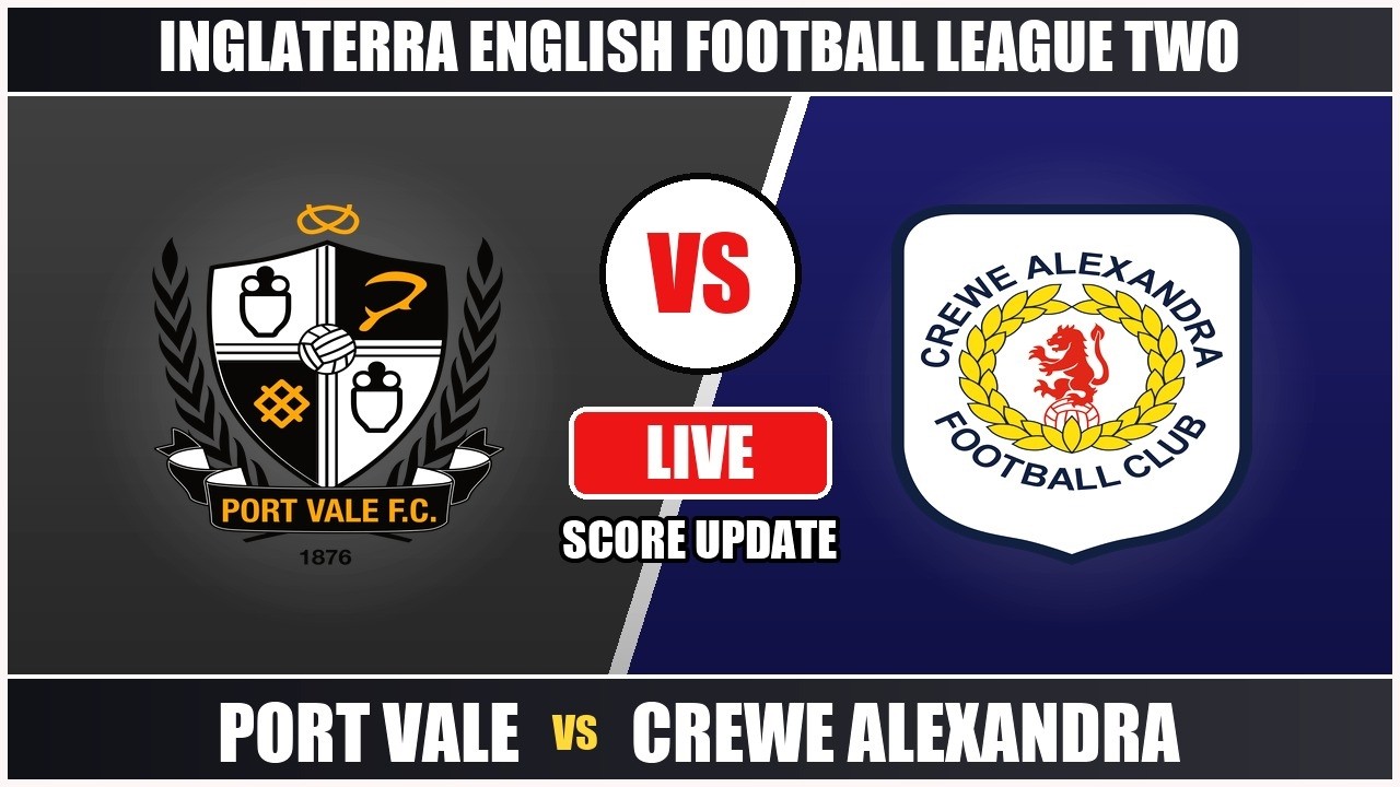 Port Vale vs Crewe Alexandra ภาพถ่ายทอดสดฟุตบอล