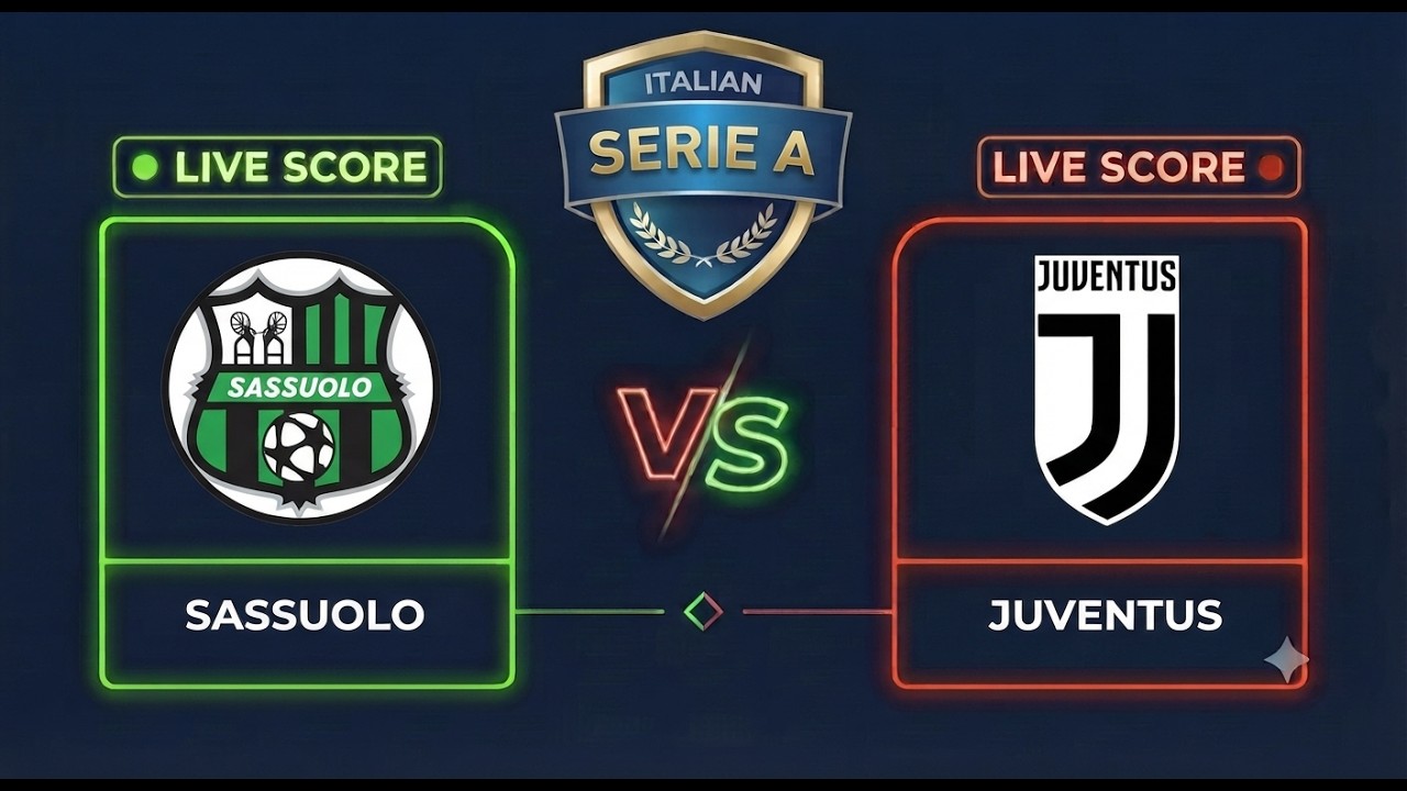 Sassuolo vs Juventus | Italian Serie A | Live Score ภาพถ่ายทอดสดฟุตบอล