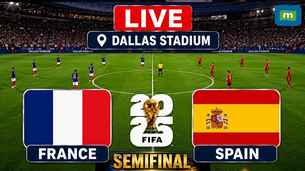 🔴France vs Spain LIVE Today: FIFA World Cup 2026 Semifinal | Dallas, USA | FRA Vs SPA Live Football ภาพถ่ายทอดสดฟุตบอล