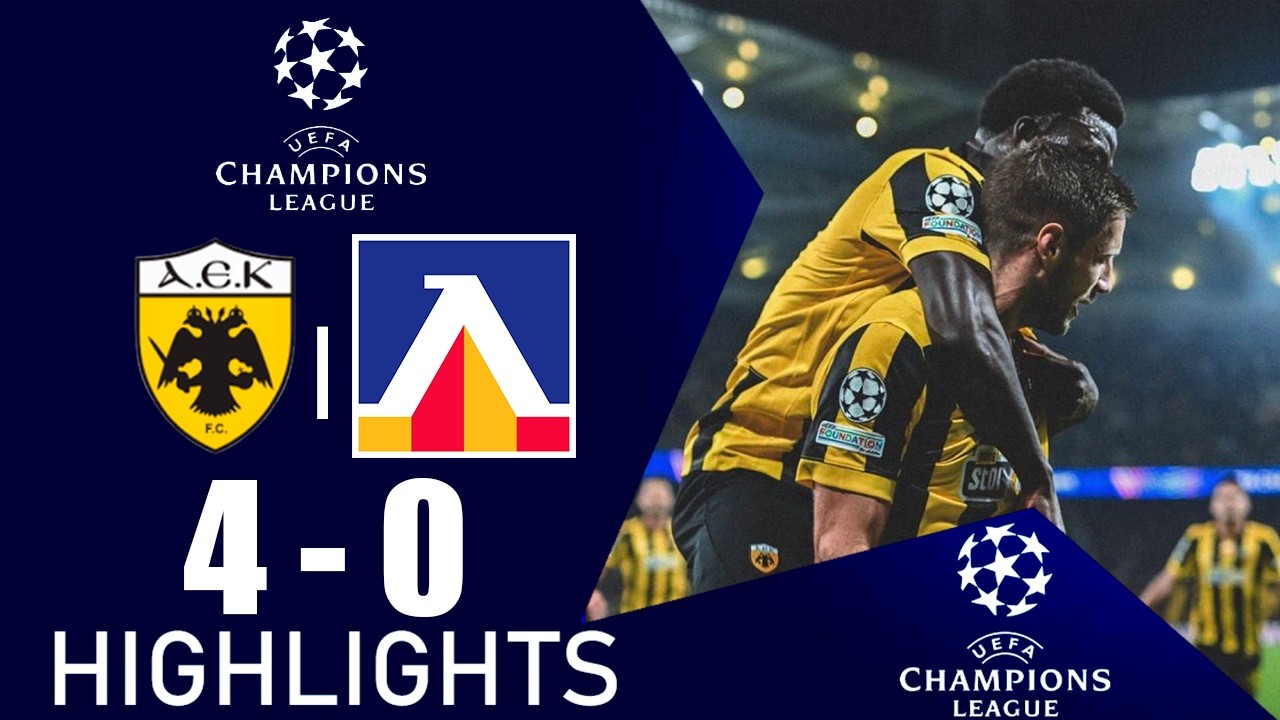 AEK Athens vs Levski Sofia ภาพวิดีโอไฮไลท์ฟุตบอล