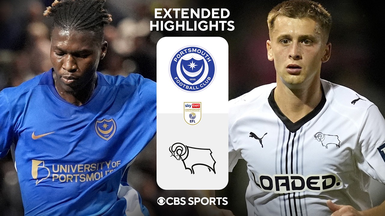 Portsmouth vs Derby County วิดีโอฟุตบอล