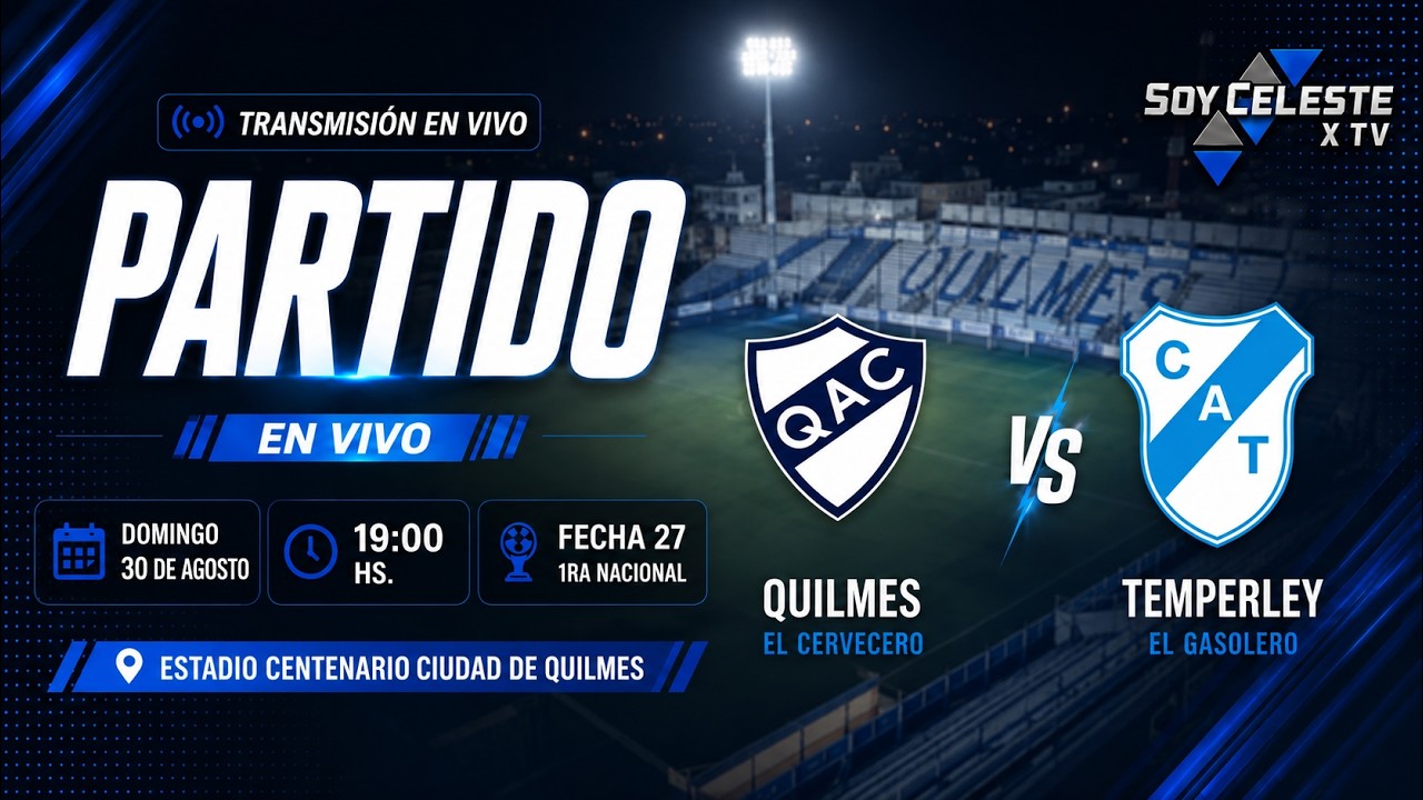 Quilmes vs Temperley วิดีโอฟุตบอล