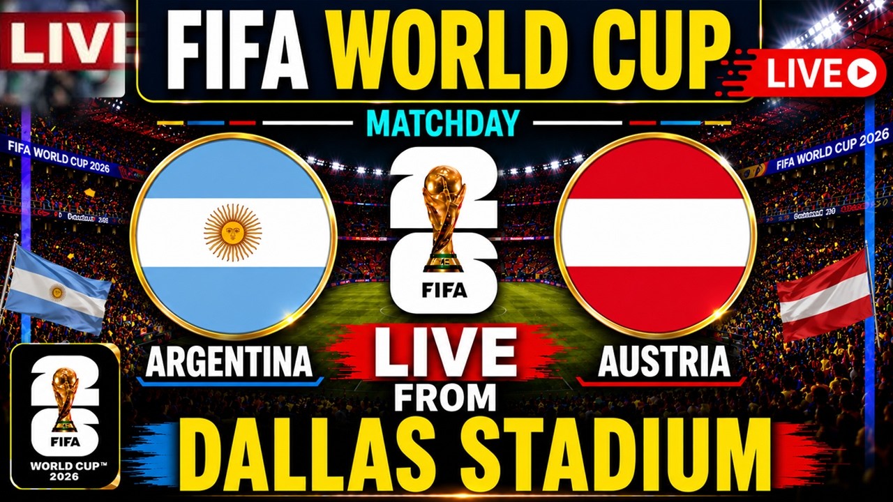FIFA World Cup 2026 LIVE | ARGENTINA VS AUSTRIA LIVE | Watch FIFA World Cup | FIFA Full Match Live ภาพถ่ายทอดสดฟุตบอล